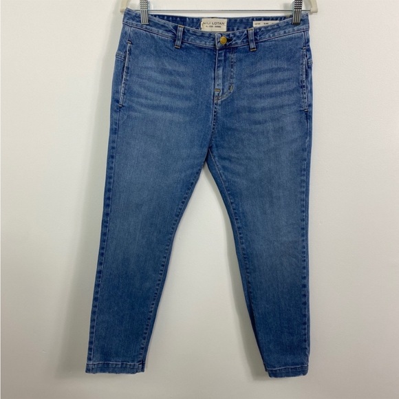 Nili Lotan Tel Aviv Slight Drop Narrow Leg Jeans 24 - Picture 2 of 3